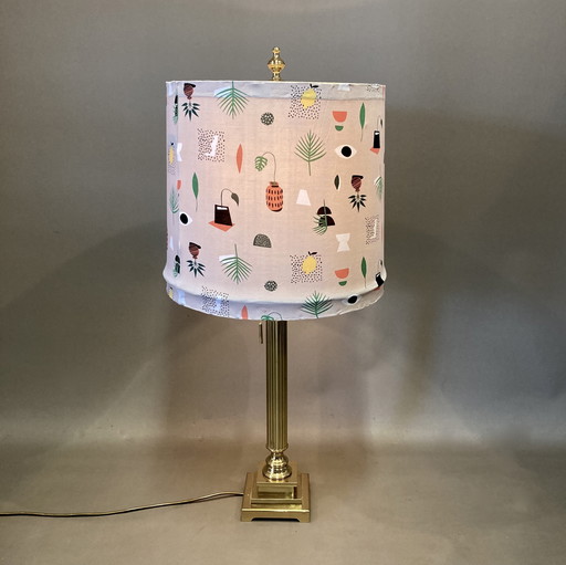 Metalen vloerlamp met jaren 1950 design