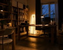 Lampadaire Corniche – Sculpture lumineuse minimaliste artisanale de Tommaso Cristofaro