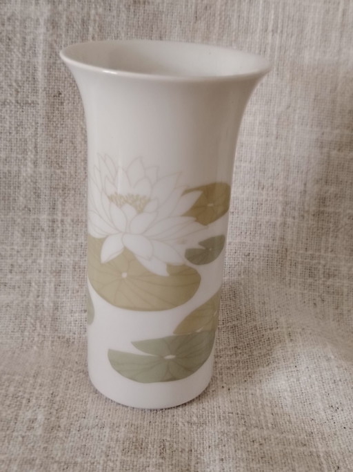Rosenthal Arundo Seerose vaso in porcellana vintage
