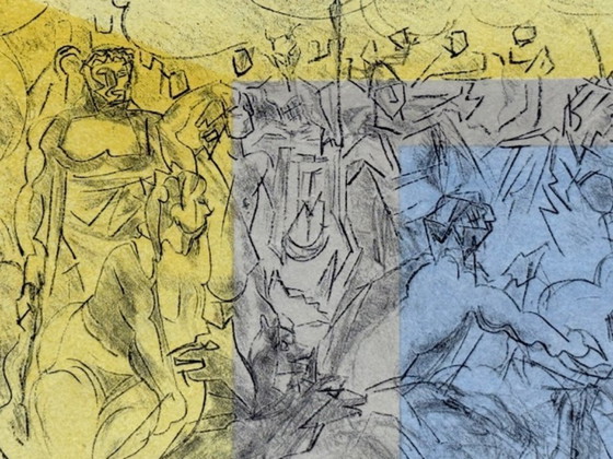 Image 1 of Lithograph "The Gods of Olympus" by Jacques Villon