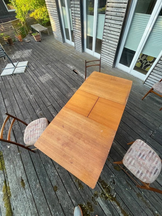 Image 1 of 1950s dining table with 4 chairs
