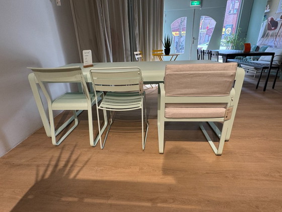 Fermob garden set table bench & 3 different chairs Ice Mint – Garden tables, Aluminium (photo 3 of 9)