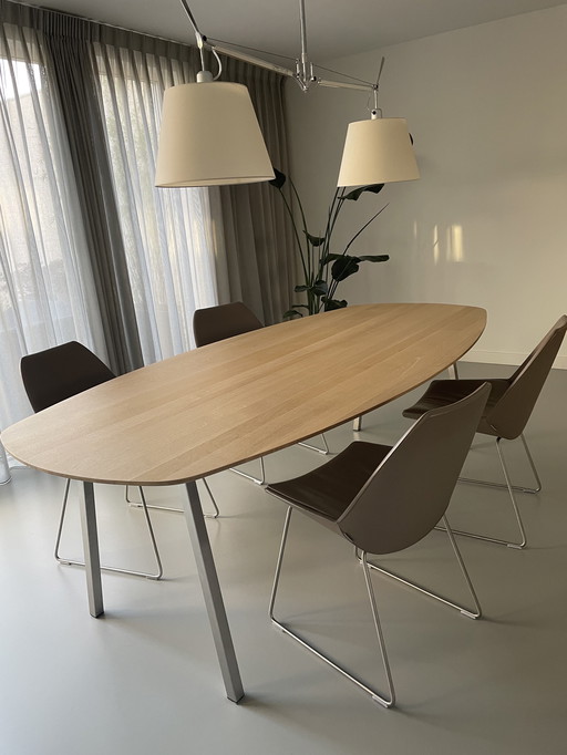 4 chaises de salle à manger en cuir Bree's New World