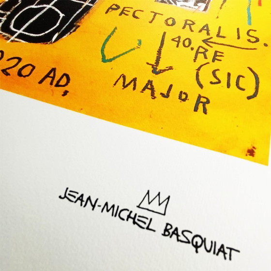 Image 1 of Lithographie en édition limitée de Jean-Michel Basquiat, numérotée au crayon.