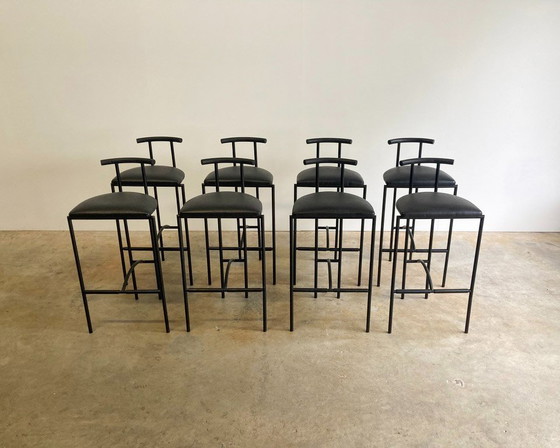 Image 1 of 8x Bieffeplast Tokio taburetes de bar de diseño por Rodney Kinsman Italia