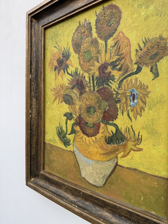 Gemälde Sonnenblumen nach Van Gogh – Gemälde & Zeichnungen, Wood (photo 13 of 15)