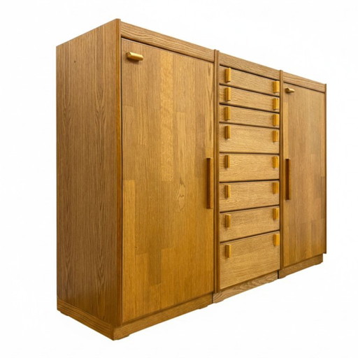 Vintage Cabinets with Drawers, Czech Design, 1980s
