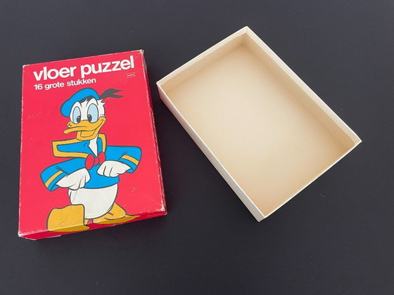 Image 1 of Vintage 1980s Mickey Mouse and Donald Duck Disney Puzzles Hema Vloer Puzzels