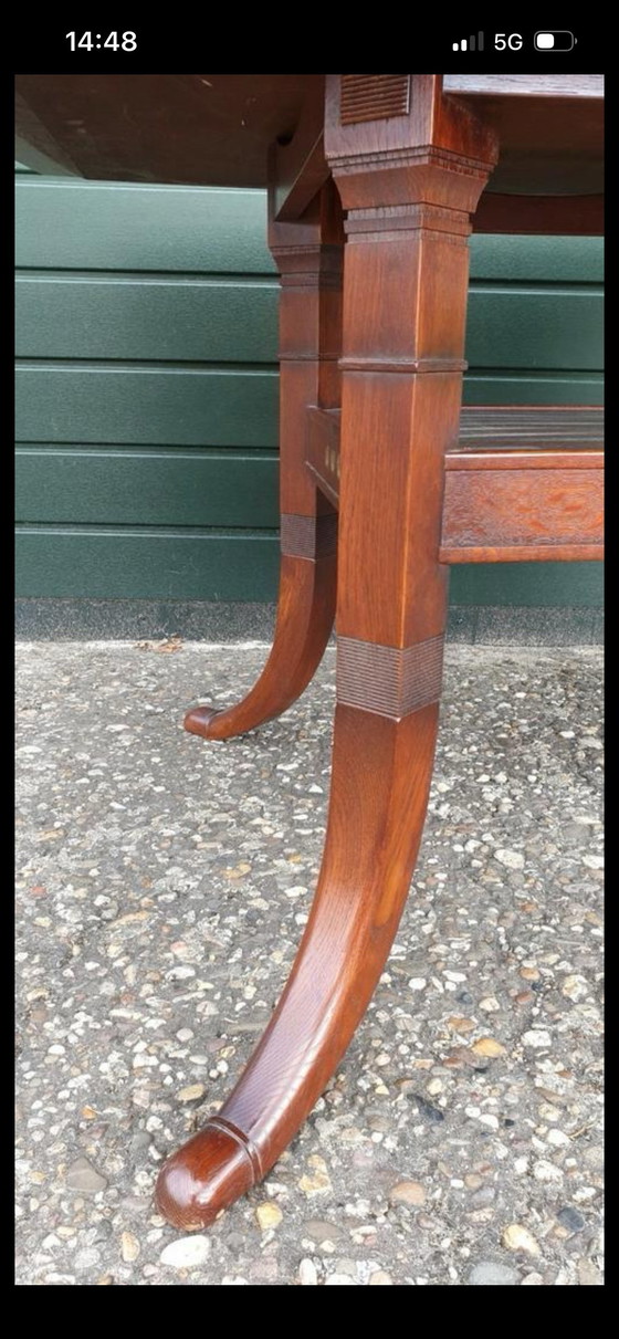 Image 1 of Schuitema Jugendstil-Esstisch aus Kirschholz