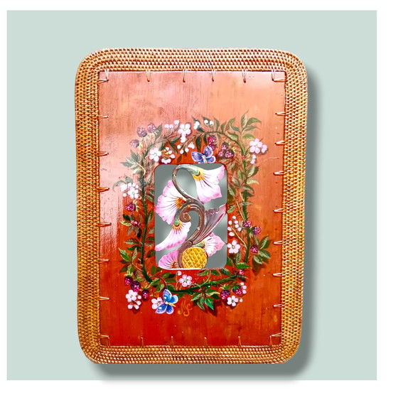 Image 1 of beautiful set of 4 napkins and a bowl.hand made