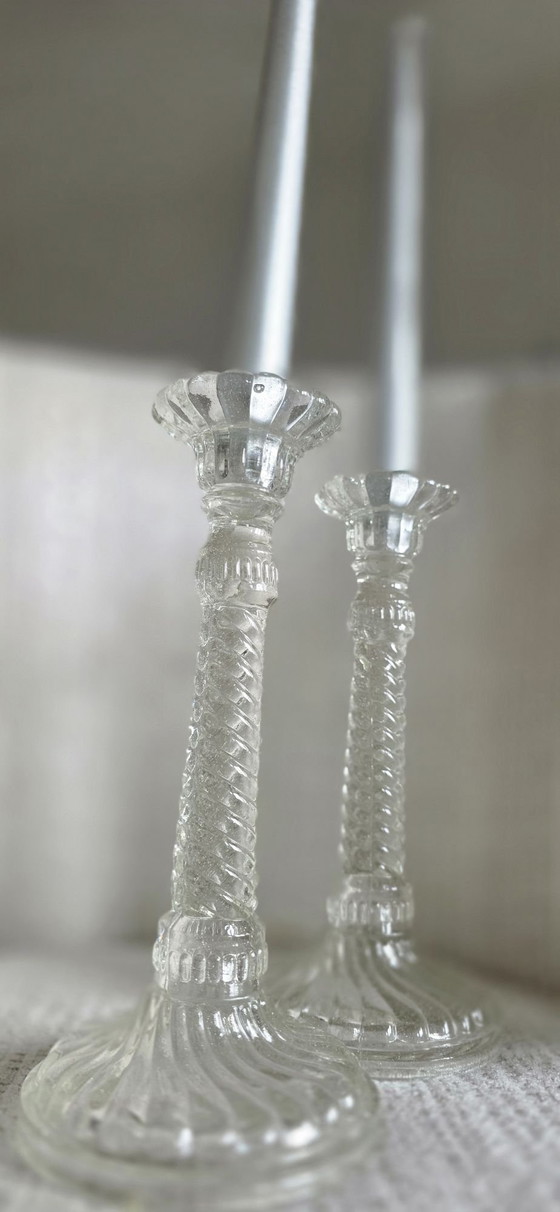 Bakarat kaarshouders, Baccarat, Kandelaars en kaarsen, Kristal, Glas, Transparant (foto 6 van 6)