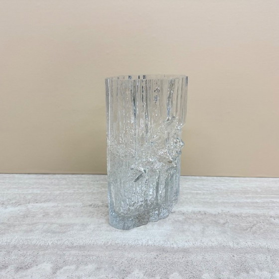 Image 1 of Vintage glazen vaas ‘Pinus’ van Tapio Wirkalla voor Iitalla Finland, jaren 70.