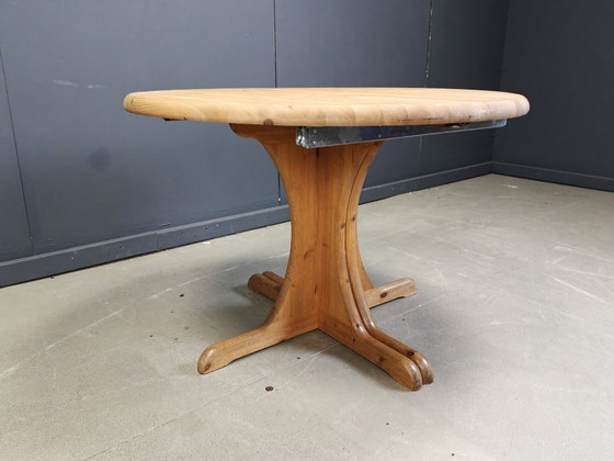 Image 1 of Rainer Daumiller style XL extendable pine wood  Dining Table, 1970s