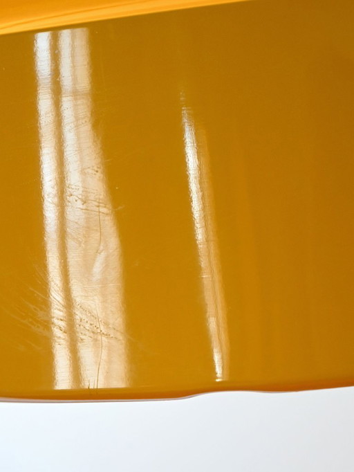 Scandinavian yellow pendant lamp, 1960s/1970s