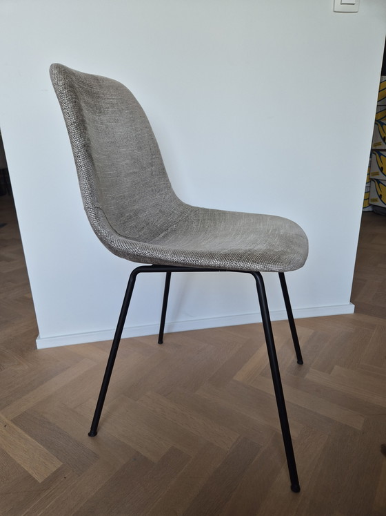 Image 1 of 6 chaises de salle à manger taupe