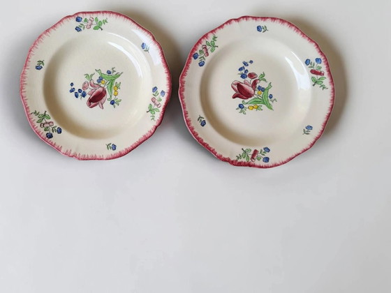 6 deep plates in Gien earthenware, Lorraine model – Crockery, Porcelain (photo 6 of 11)