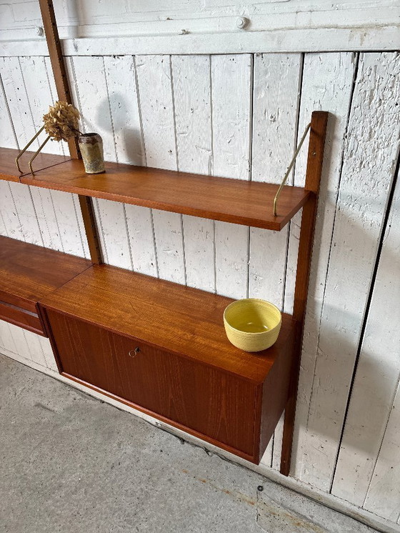Image 1 of Poul Cadovius – Modulair Wandsysteem Teak Vintage Deens
