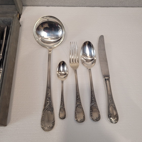 Image 1 of Cubertería “Royal Vieilli” Estilo Luis Xv, Metal Argente, S. Xx – Francia