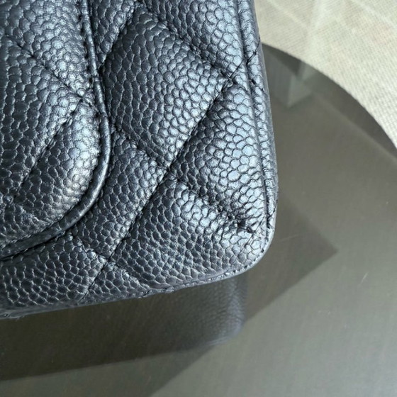 Image 1 of Borsa Chanel Classic Flap Mini - Caviar 20CM trapuntata nera con finiture dorate Serie 20