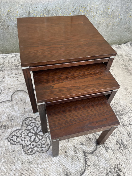 Image 1 of Mid Century Mini Set Nest Tafel Set
