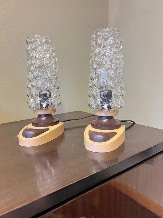 Image 1 of Orion bedlampjes van de traditionele Weense fabrikant uit de jaren 1970 - de echte klassiekers uit het ruimtetijdperk.