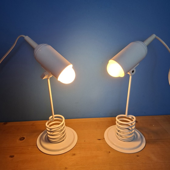 Image 1 of Paire de lampes de table vintage Massive de style futuriste