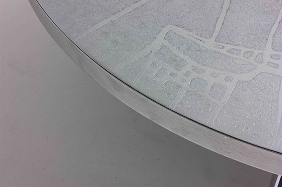 Image 1 of Brutalist etched coffee table
