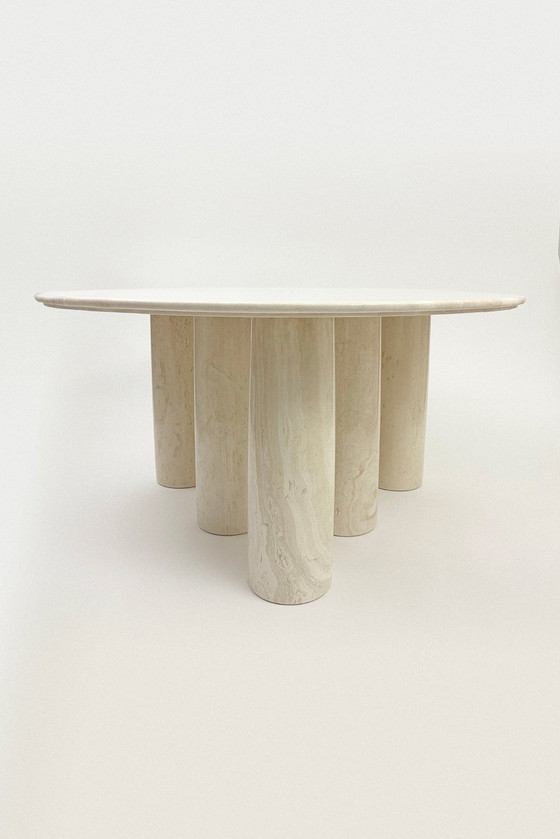 Image 1 of 🏛️ Icône du design : L'extraordinaire table à manger « Il Colonnato » de Mario Bellini pour Cassina (1977)