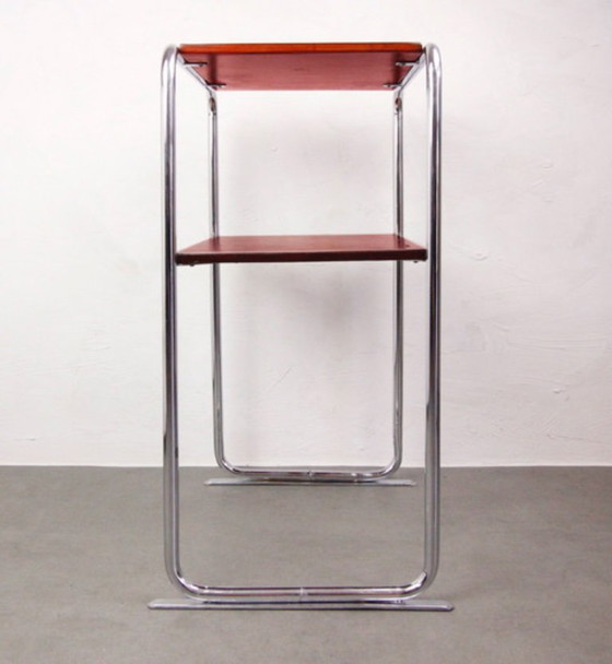 Image 1 of Tavolo Bauhaus in cromo di Marcel Breuer "Carmin piccolo"