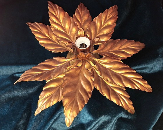Image 1 of Lámpara de techo Florentine Gold-Plated de Hans Kögl, mediados de siglo, 1960