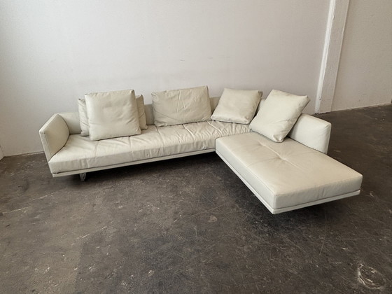Image 1 of Walter Knoll Prime Time Ecksofa Leder hellgrau 
