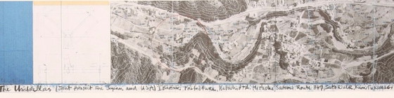 Image 1 of Christo: "The Umbrellas (blue) - Japan/USA 1991".