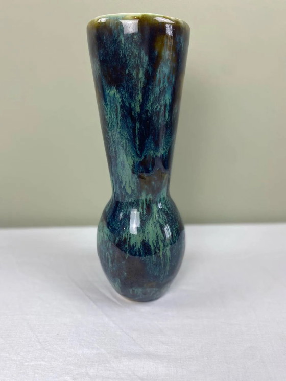 50s enamelled vase – Porcelain, Art Deco (photo 3 of 9)