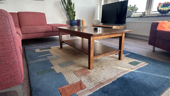 Image 1 of table basse en bois de cerisier