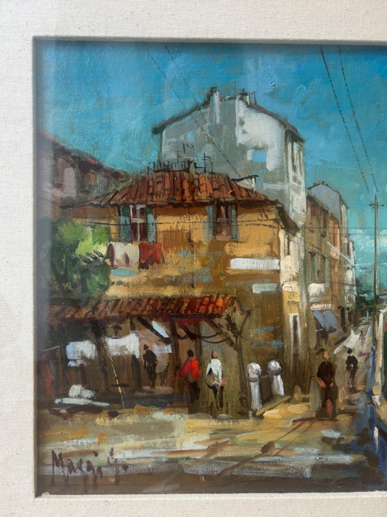 Oil Painting on Cardboard "Disappearing Milan: Vicolo dei Lavandai" by Giampietro Maggi (photo 2 of 11)