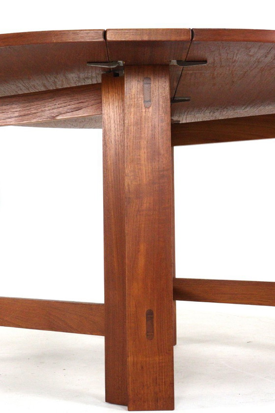 Image 1 of Table de salle à manger pliante en teck danois « Skovlund » vintage