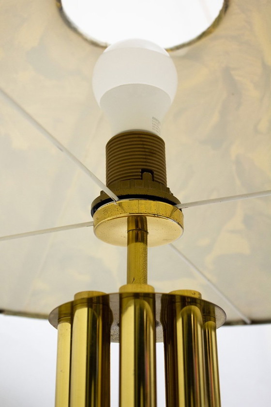 Image 1 of Set of 2 brass 70's Josef Busche table lamps