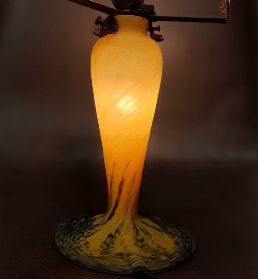 Table lamp base, France, 20th century, Verre d'art de France
