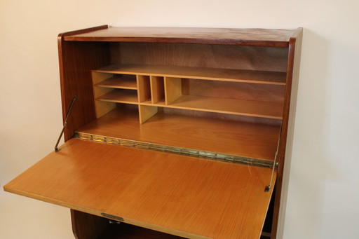 Secreter de madera vintage - Mediados de siglo / retro