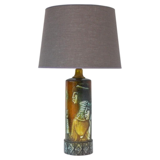 Sculptural Ceramic Table Lamp by Bonnie Rehnqvist, Sweden, 1972