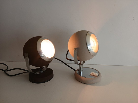 Eyeball Lampen – Vintage – 1970’s – Tafellampen, Metal (photo 6 of 8)