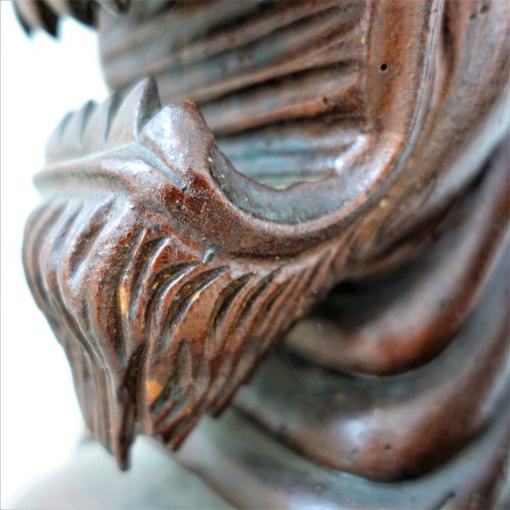 Image 1 of Tavolino asiatico antico con pixiu