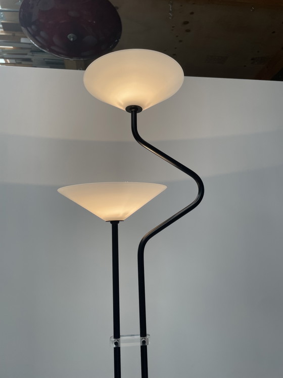 Postmoderne Plichten, Italië Jaren 80 – Vloerlampen, Glass, Metal (photo 3 of 8)