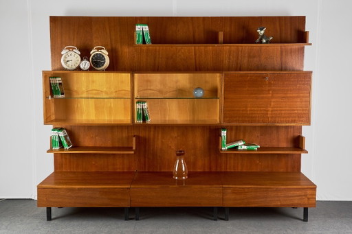 Vintage-Wandschrank, 1960er Jahre, Tschechoslowakei – wandkast, Wood (photo 2 of 19)