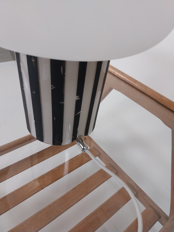 Image 1 of 1 x memphis style glass table lamp 1980's