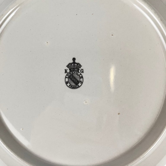 Image 1 of Salad bowl with rim, Réverbère model by KG Lunéville