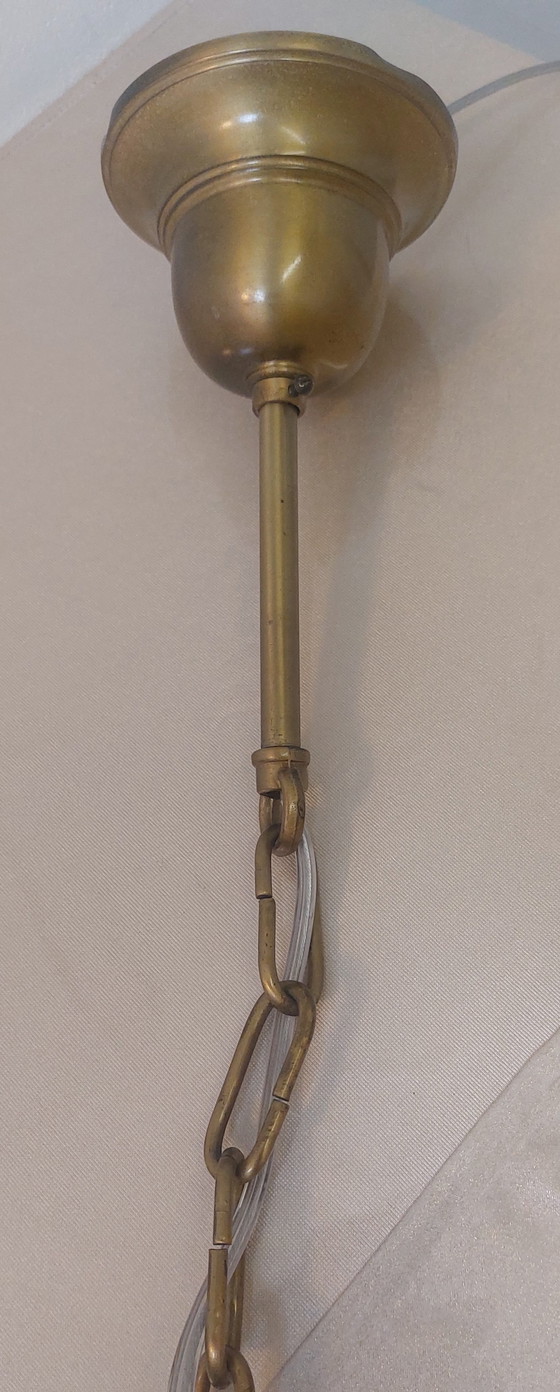 Lampadario completamente restaurato, vetro soffiato a bocca, stile Art Déco – Lampade a sospensione, Glass (photo 7 of 11)