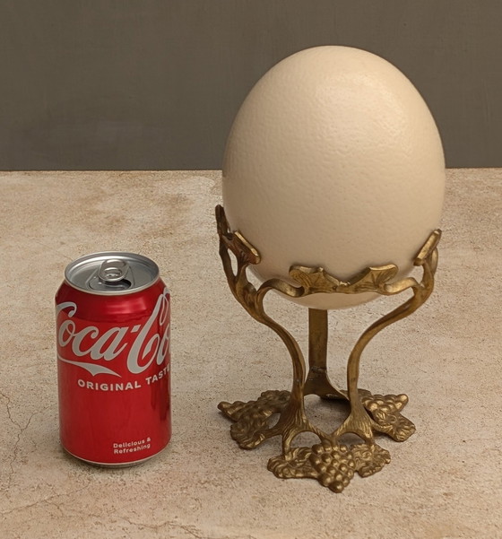 Image 1 of Straußenei auf Jugendstilornament