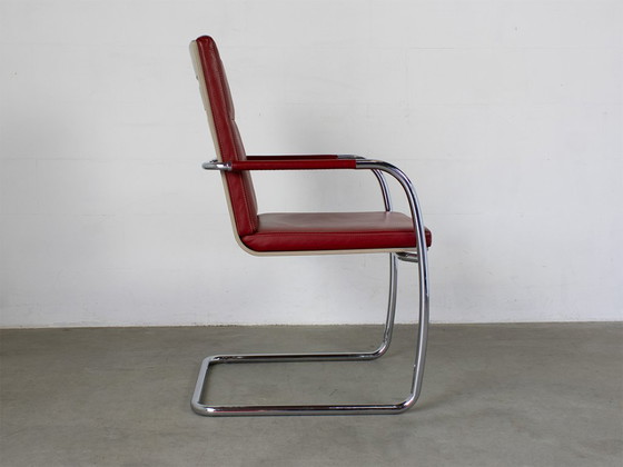 Thonet S61 Sled Chair, Design Glen Oliver Löw – Dining chairs, Leather, Wood (photo 2 of 10)