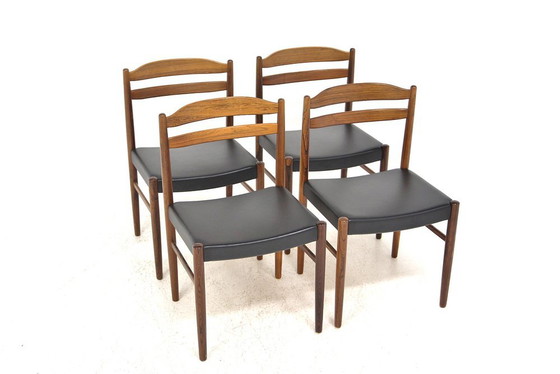 Rosewood Dining Chairs by Albin Johansson & Söner, Sweden, 1960s, Set of 4, Skai (photo 6 of 6)